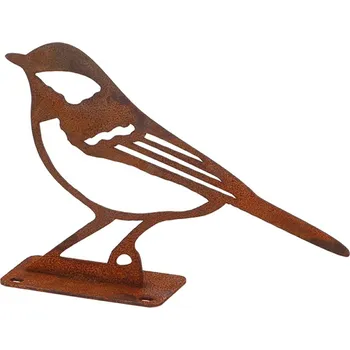 Zahradní úložný box Zahradní kovová figurka Rumi, 10x14x3, 5 cm, hnědá