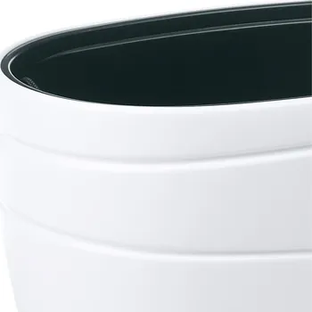 Květináč PLASTOVÝ KVĚTINÁČ LAVRIO 43X60 CM BÍLÁ