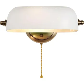 Nástěnné svítidlo Brilagi - Nástěnná lampa BANK OFFICE 1xE27/60W/230V mosaz/bílá