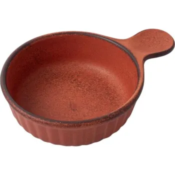 Mini servírovací hrnec DONABE 15 cm, oranžová, keramika, MIJ - doprava zdarma od 2999 Kč