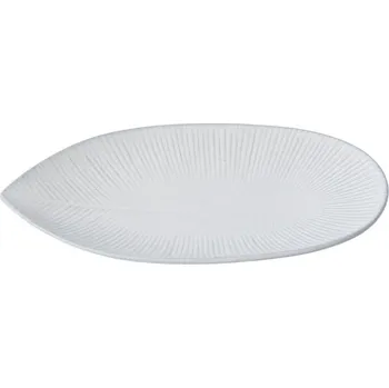 Talíř Předkrmový talíř SNOW LEAF 21 cm, bílá, keramika, MIJ - doprava zdarma od 2999 Kč