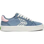 Dámské volnočasové boty Cariuma CATIBA PRO 2.0 Mirage Blue Suede and Cordura Ivory Logo Rose Sneaker