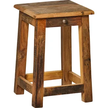 Konferenční stolek IB Laursen Malý stolek s šuplíčkem z recyklovaného dřeva