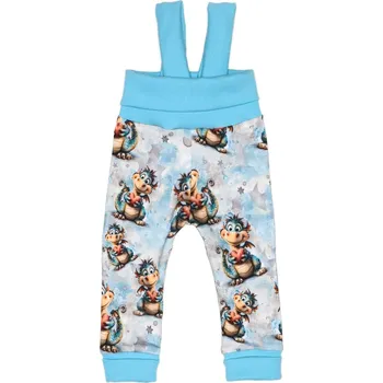 Tepláčky s traky - Dráček Velikost: 80