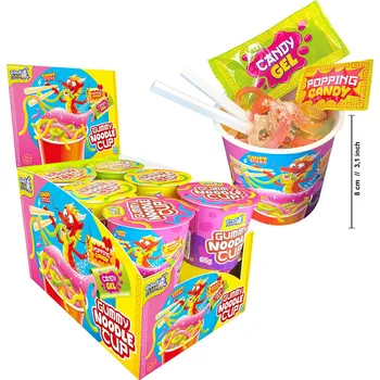 Bonbon Noodle CUP ovocné želé 65g cena za kartonové balení (Kartonové balení : 12 ks)