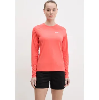 Pánské tričko Sportovní tričko s dlouhým rukávem Jack Wolfskin Prelight Swift A63799 oranžová 32X, vel. S