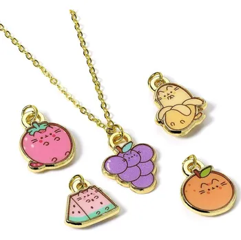 Šperk Náhrdelník Pusheen s přávěsky ovoce