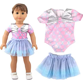 Doplněk pro panenku Sety oblečení pro panenky Baby Born či American Girl Varianta: A16 modrá sukně + body