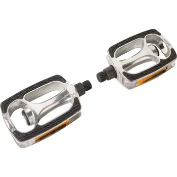 Komponent pro jízdní kolo pedály FORCE BRIX hliník PROTISKLUZ,černo-stříbrné