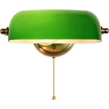 Nástěnné svítidlo Brilagi - Nástěnná lampa BANK OFFICE 1xE27/60W/230V mosaz/zelená