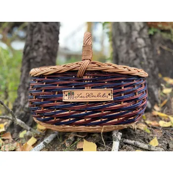 Nákupní košík Proutěný koš Barcelona Barva: Ethno