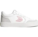 Dámské volnočasové boty Cariuma VALLELY White Leather Vintage White Suede Blush Pink Logo Sneaker