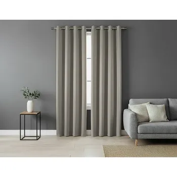 Zatemňovací závěs s kroužky "BLACKOUT" SIERRA 135x250 cm cappuccino (cena za 1 kus) MyBestHome