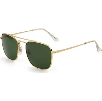 Retro sluneční brýle Jim Halo zlatozelené