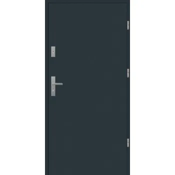 Stavební pouzdro ALU-DOOR Ocelové vchodové dveře AluDoor 72mm Plné Antracit