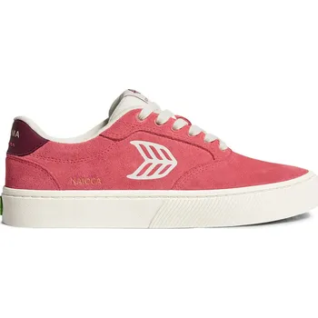 Dámské tenisky Dámské volnočasové boty Cariuma NAIOCA Watermelon Suede Ivory Logo Ruby Wine Sneaker