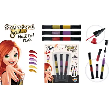 dětské šminky a malovátka BUKI France BUKI Profesionální studio Nehtové fixy - sada Gold