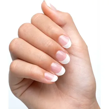 Elegantní samolepky na nehty - francouzská manikúra - bílá