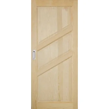Vchodové dveře ArchoD Posuvné dveře do pouzdra dřevěné dýhované z borovice Fresno