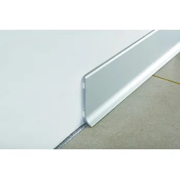 Terasové prkno Progress profile Lišta soklová stříbrná mat, hliník, délka 200 cm, výška hrany 60 mm, BTAA60