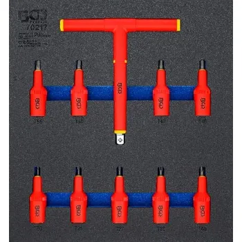 Vložka do dílenského vozíku 2/3: VDE sada nástrčných hlavic | 12,5 mm (1/2") | T-profil (p