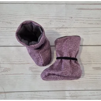 Capáčky Yháček Nosicí botičky/válenky MINI Yháček, vínový melír, poslední kus Velikost:: S