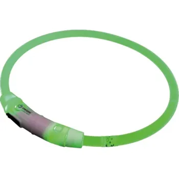 Obojek pro psa Nobby Starlight svítící obojek zelený 45 cm
