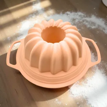 Nádoba na pečení Silikonová forma na bábovku růžová 16030-17