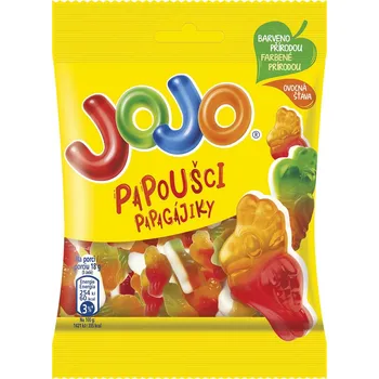 Cukrovinka JoJo PAPOUŠCI 80g (Kartonové balení : 32 ks)
