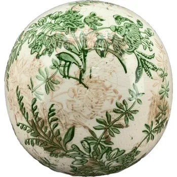 Zahradní úložný box Zahradní keramická dekorační koule Kylie, 11,5x12 cm, vícebarevná