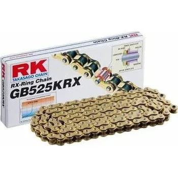 Řetězová sada pro motocykl HSM RK řetěz 525KRX 98