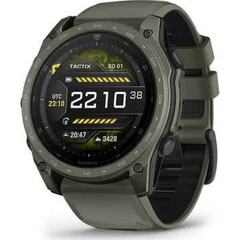 Elektronika Chytré hodinky Garmin TACTIX 8 AMOLED CERAKORE, Olive Drab + Topografické mapy Garmin TOPO CZECH Pro