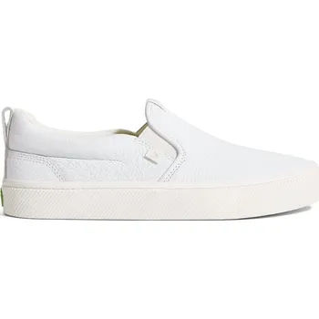 Pánské tenisky Pánské volnočasové boty Cariuma SLIP-ON White Premium Leather Sneaker