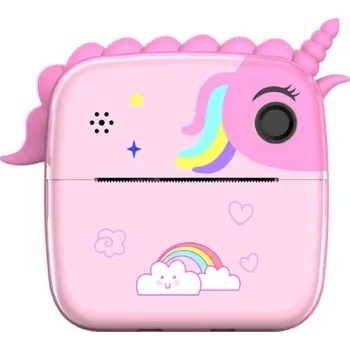 Tiskárna Digitální foto tiskárna 2v1 pro děti, unicorn
