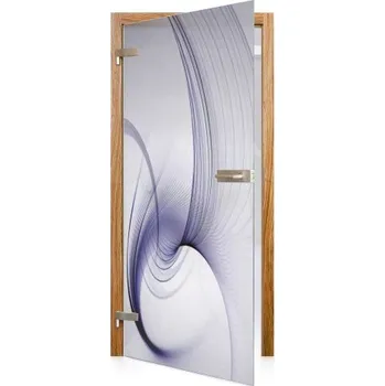 Interiérové dveře GLASSDOOR Celoskleněné otočné dveře matné Gorgo