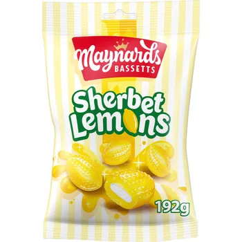 Bonbon Maynards Bassetts Sherbet bonbony s příchutí citronu 192 g