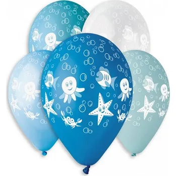 Balónek Kulatý nafukovací balónek 30 cm Mořský Svět