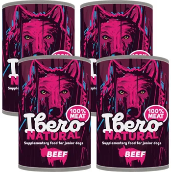 Krmivo pro psa Ibero Natural Dog Junior Beef - 4x400g