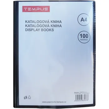 Archivační box katalogová kniha Tempus 100 listů černá Tempus