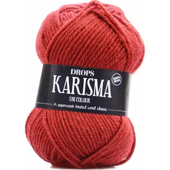 Příze Drops Karisma Uni 82 kaštanově hnědá