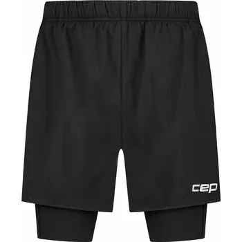 Pánské kraťasy CEP Běžecké šortky 2 v 1 Pánské Velikost: S, Barvy: black