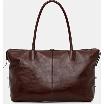 Kabelka Kožená kabelka MAX&Co. MCASAMBAG1 2616511066200 hnědá 89X, vel. ONE SIZE