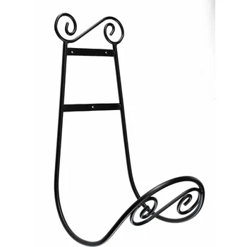 Zahradní úložný box Kovový nástěnný držák na zahradní hadici Alistair, 30x55 cm, černá