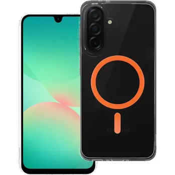 Náhradní díl pro mobilní telefon Kryt Drop Glue Barevný kroužek Mag Cover s MagSafe Samsung Galaxy A56 Orange