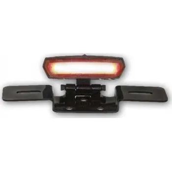 Osvětlení pro motocykl HSM Zadní světlo LED Light Guide, univerzální, černé, tónované