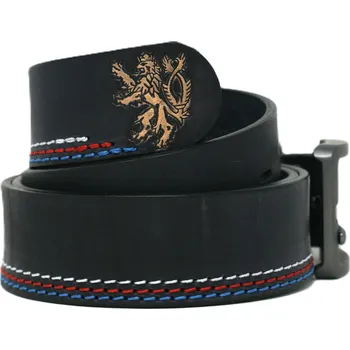 Opasek OPASEK VALEŠOVÁ ČESKÝ LEV ŠITÍ TRIKOLORA 110/4 CM