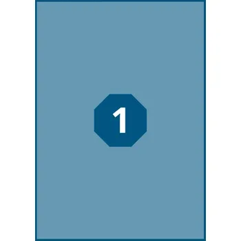 Samolepící etiketa etikety A4 210,0 x 297,0 1ks KZK