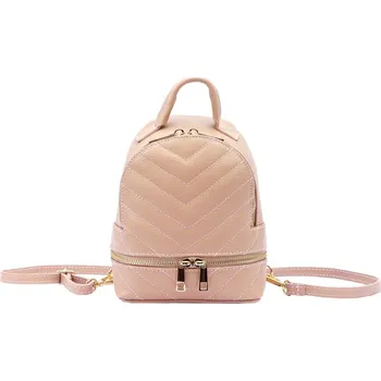 Městský batoh Dámský kožený batoh Luka růžový KZ2251078