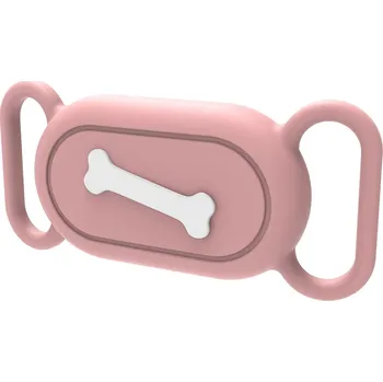 Pouzdro na mobilní telefon OEM Samsung Galaxy SmartTag2 silikonový kryt pro psy a kočky Barva: Růžová