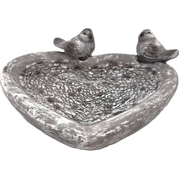 Dekorace jezírka Prodex Srdce s ptáčky pítko 38 x 34 cm PRODEX 25163